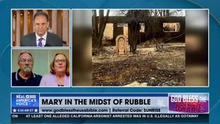 CA WILDFIRE VICTIMS TALK ABOUT STATUE