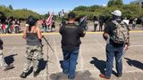 Trump Supporters Meet for Vehicle Rally Outside Portland