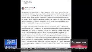 BREAKING NEWS: KRISTI NOEM BEING REPLACED BY MARKWAYNE MULLIN