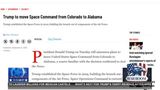 BREAKING NEWS: SPACE COMMAND TO BE MOVED