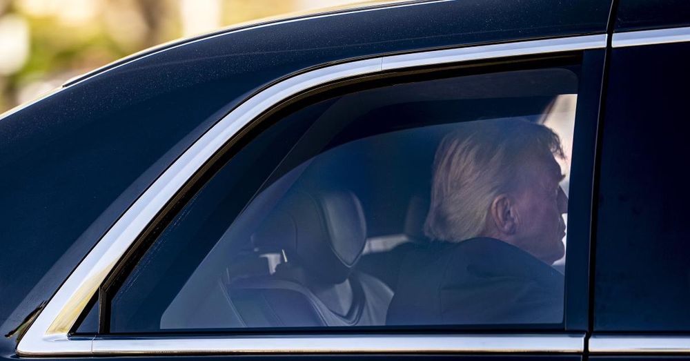 Trump departs Supreme Court shortly after hearing his argument to end to birthright citizenship