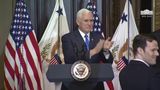 Vice President Pence Participates in the Swearing In Ceremony for Sam Brownback