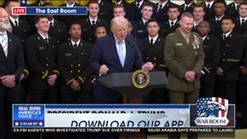 POTUS PRESENTS COMMANDER IN CHIEF'S TROPHY