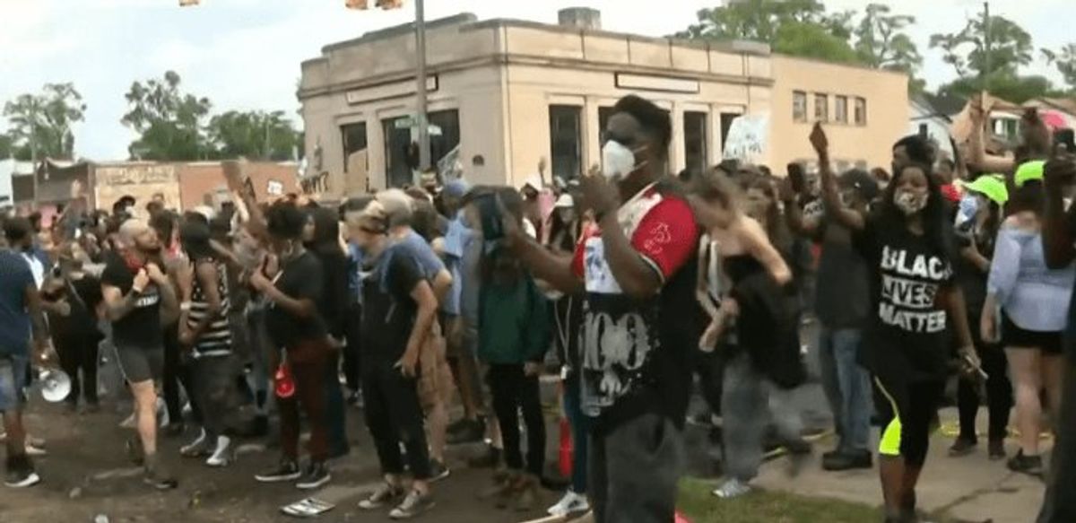 Protest in Detroit over officer involved shooting escalates as crowds grow