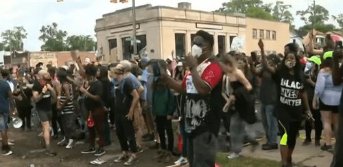 Protest in Detroit over officer involved shooting escalates as crowds grow