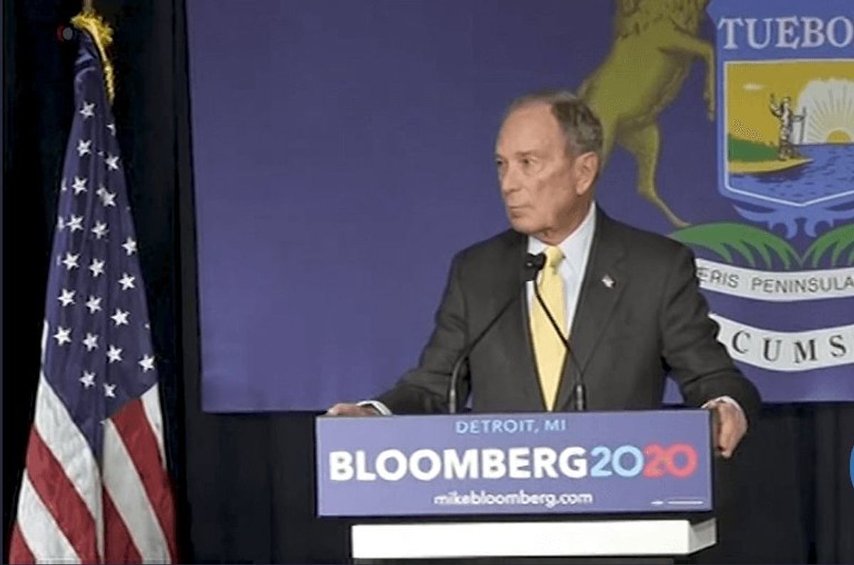 Billionaire Bloomberg Campaigns as Moderate Alternative to Splintered Democrats 