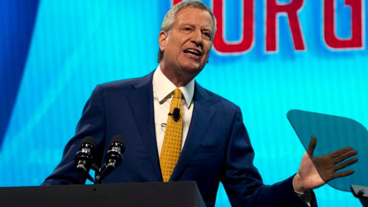 De Blasio Gets 2020 Presidential Backing from Local Union