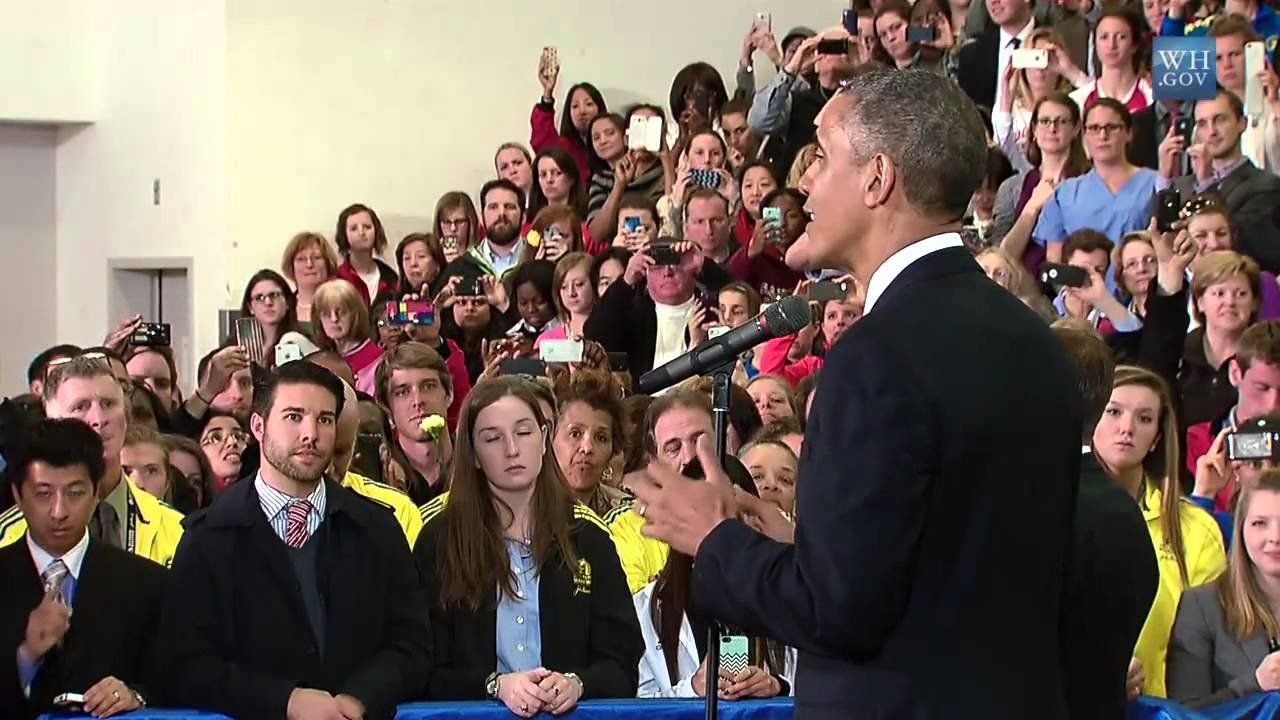 President Obama Speaks to Volunteers and First Responders in Boston