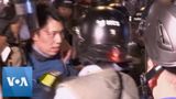 Hong Kong Police Charge Against Protesters, Detain One