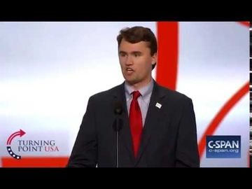 Charlie Kirk at the Republican National Convention 2016 in Cleveland