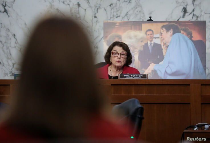 Senate Judiciary Committee Ranking Member Senator Dianne Feinstein (D-CA) questions U.S. Supreme Court nominee 