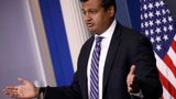 Top communications staffer Raj Shah leaving House Speaker Johnson's office along with others