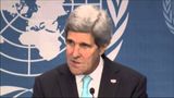 John Kerry talks tough to Syria at UN meeting