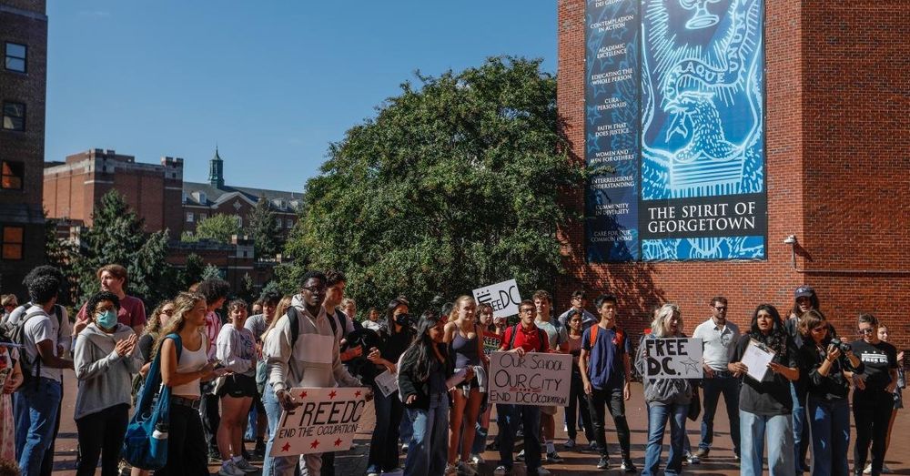 Students at four DC universities protest Trump's federal takeover