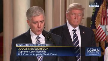 President Trump nominates Judge Neil Gorsuch for  Supreme Court (C-SPAN)