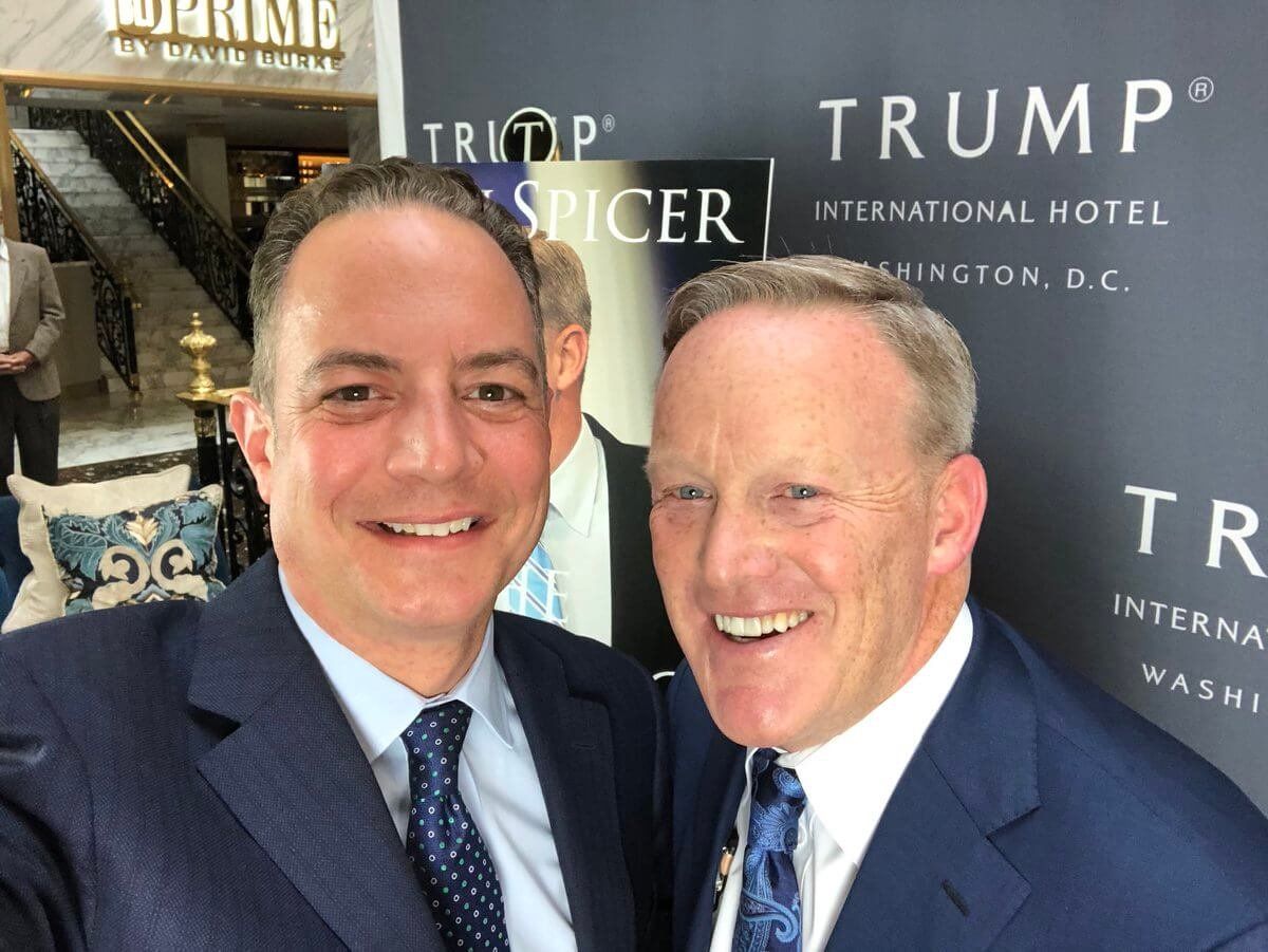 Sean Spicer and Reince Priebus rejoin the Trump administration