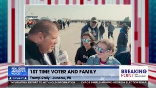 FIRST-TIME VOTER CHOOSES TRUMP