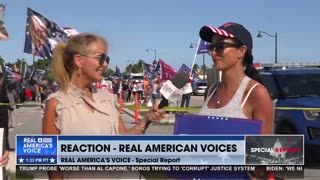 Patriots are gathered near #MarALago to support President Trump!