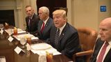 President Trump Meets with Servicemembers