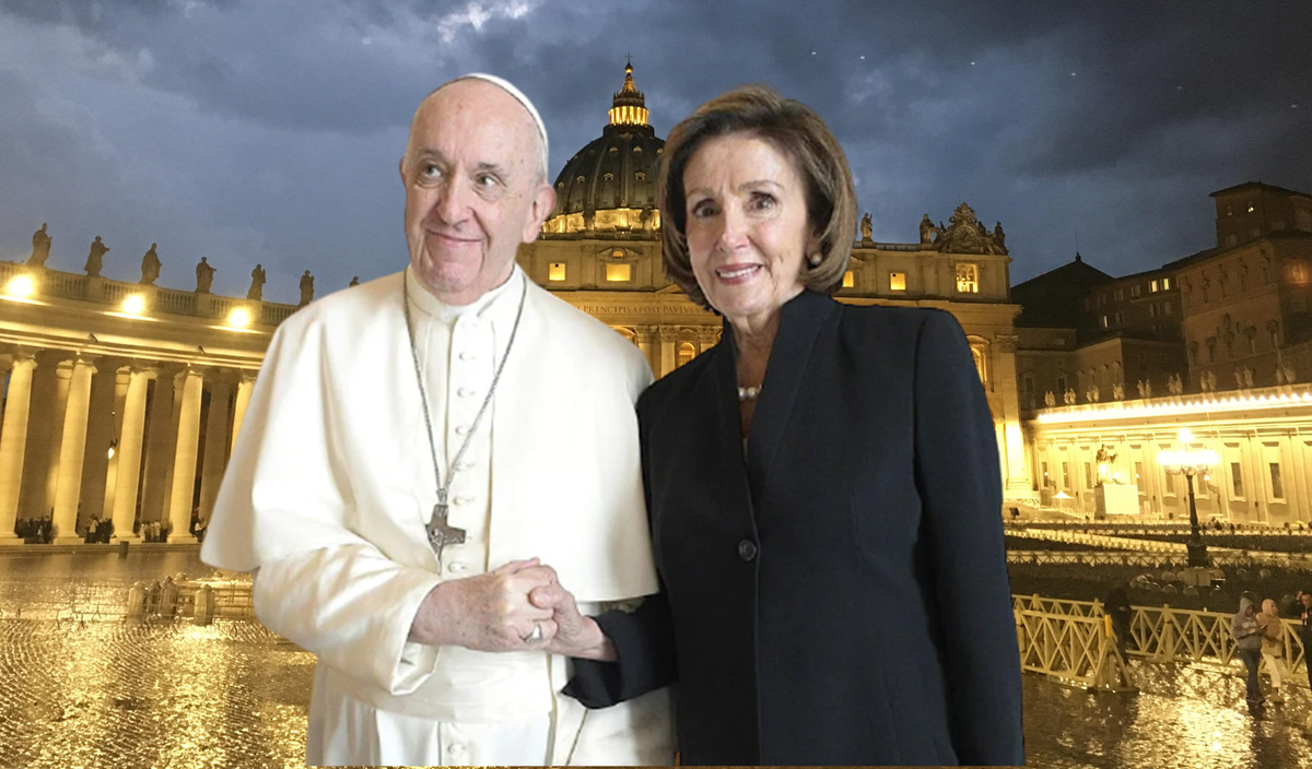 PELOSI AND THE POPE, NO WONDER CATHOLICISM IS IN CRISIS