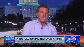 NEW YORK METS REPLACE THE AMERICAN FLAG WITH A PRIDE FLAG DURING THE NATIONAL ANTHEM