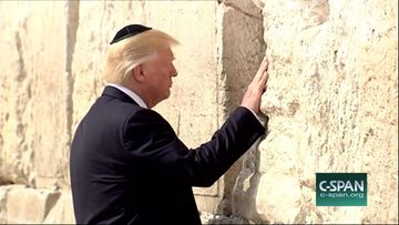 President Trump at the Western Wall (C-SPAN)