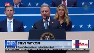 FULL SPEECH FROM SPECIAL ENVOY TO THE MIDDLE EAST STEVE WITKOFF AT CAPITAL ONE ARENA.