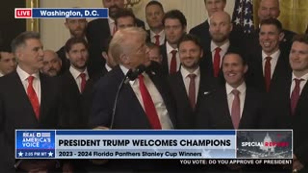 FLORIDA PANTHERS CELEBRATE STANLEY CUP WIN AT THE WHITE HOUSE