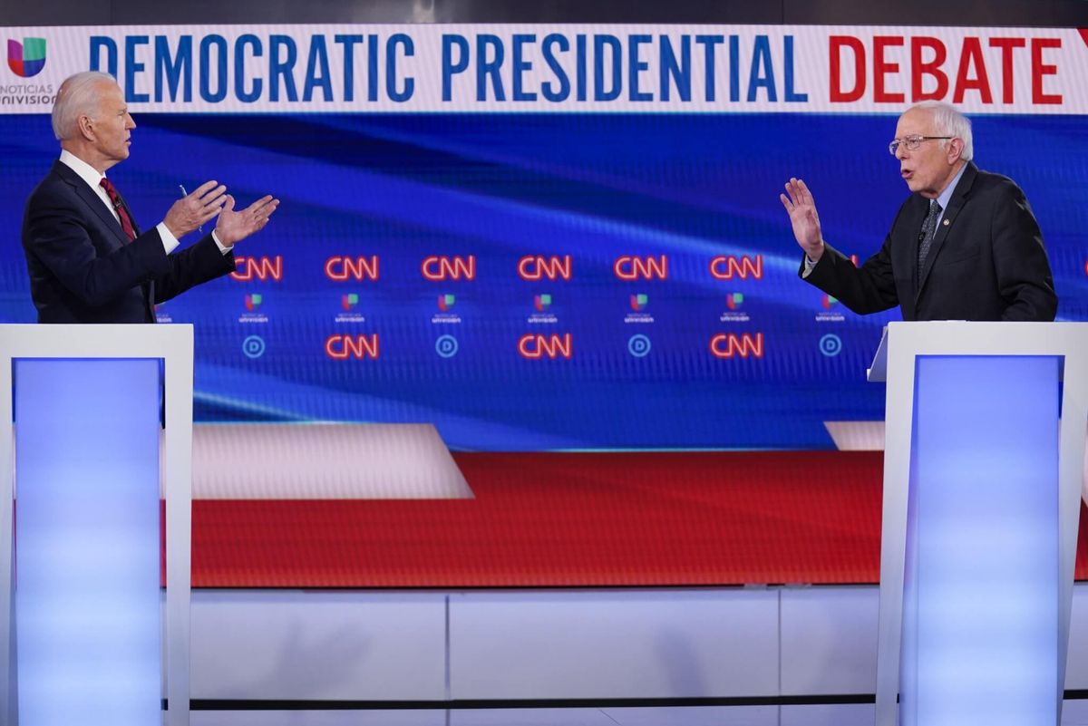 In Feisty Debate, Biden, Sanders Clash on Best Way to Defeat Trump