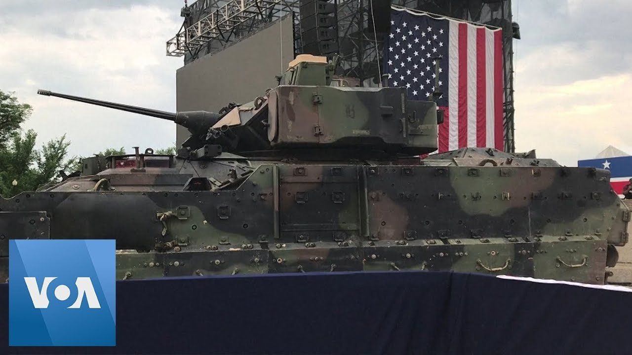 U.S. Military Tanks Prepare for Independence Day Parade in Washington, DC