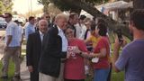 President Trump Visits Families Affected by Hurricane Florence