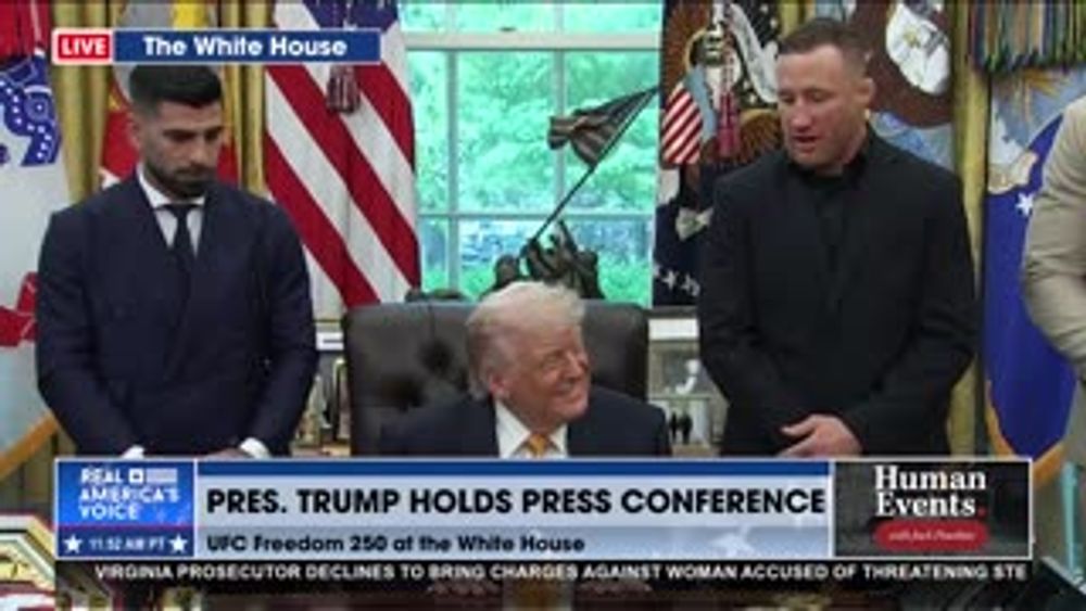 UFC FIGHTER THANKS POTUS : "WE'D BE 10 YEARS BEHIND IF IT WASN'T FOR YOU"
