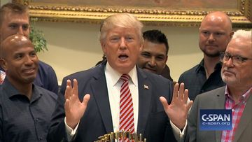 President Trump and Chicago Cubs (C-SPAN)