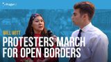Will Witt at the March for Open Borders