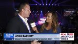 April Moss talks with Josh Barnett at Turn Point Action Unite & Win Rally