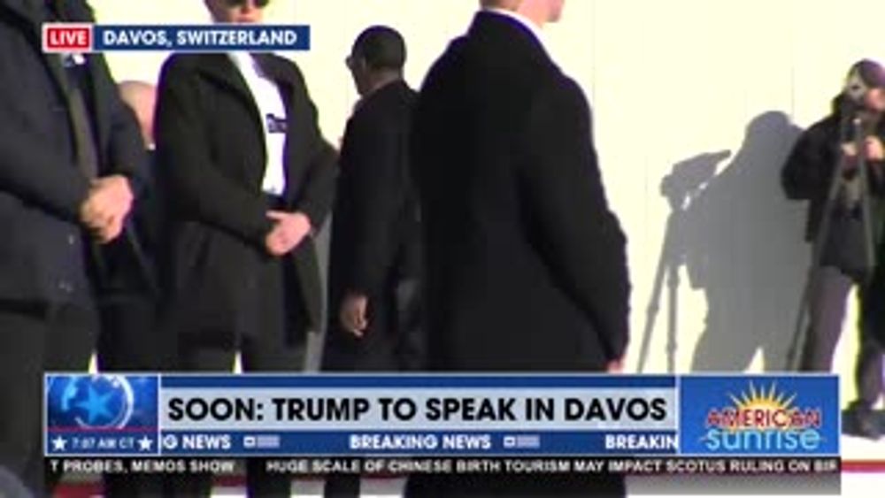 HAPPENING NOW: POTUS IS ON THE GROUND IN DAVOS, SWITZERLAND!