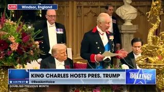 KING CHARLES TOASTS THE PRESIDENT AND FIRST LADY
