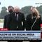 Joe Biden looking at watch during the dignified transfer at Dover AFB
