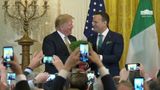 President Trump Participates in the Shamrock Bowl Presentation by the Prime Minister of Ireland