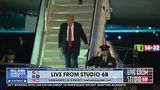 PRESIDENT TRUMP ARRIVES IN WEST PALM BEACH FOR THE WEEKEND