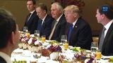 President Trump Participates in a Working Lunch with Prime Minister Shinzo Abe of Japan