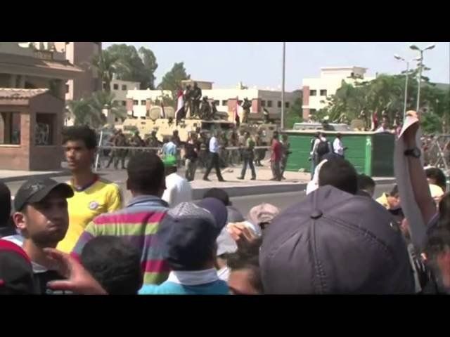 Raw: Troops open fire on Morsi supporters
