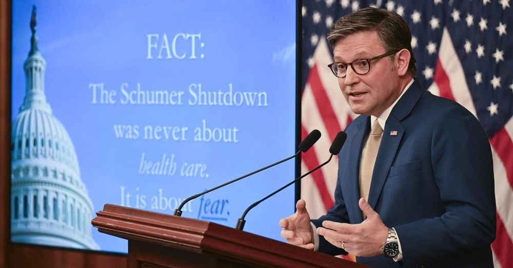 Johnson says House GOP leaders will meet on extending funding deadline beyond Nov 21