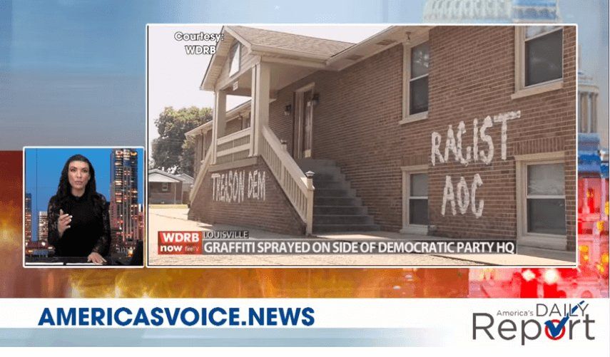 “Racist AOC” Graffiti Sprayed Jefferson County Democratic Party Headquarters