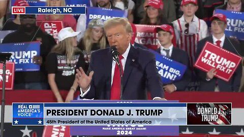 PRESIDENT TRUMPS TELLS RALEIGH NEW BORDER POLICY!