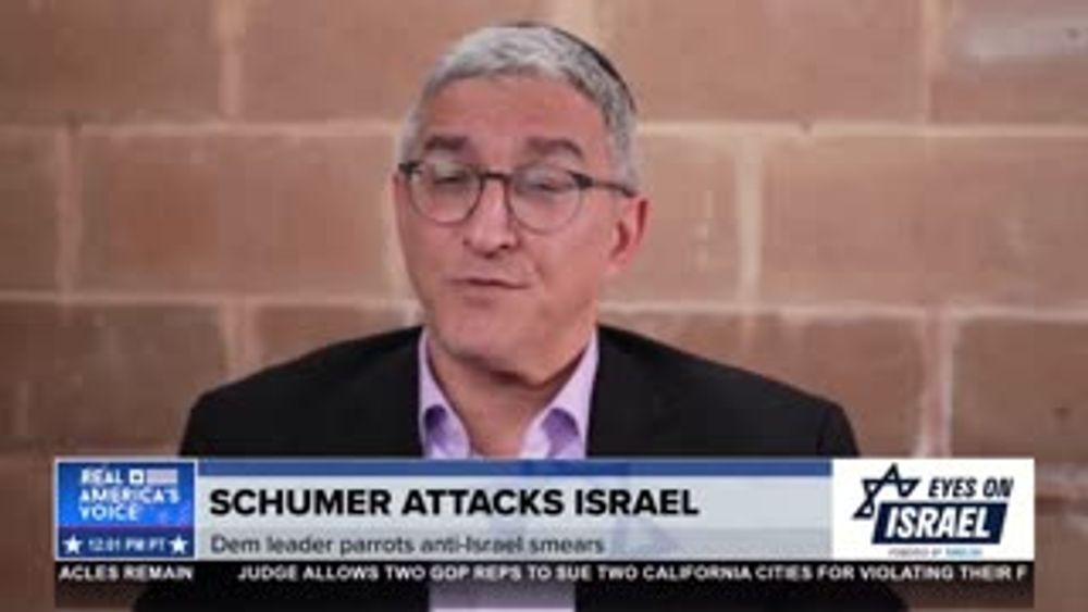 SCHUMER ATTACKS ISRAEL - RABBI WOLICKI RESPONDS