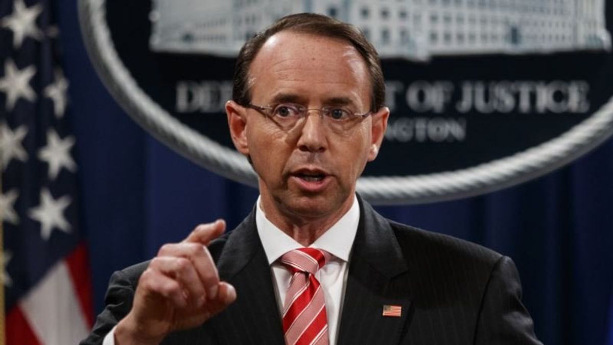 Rosenstein to Meet with Trump Thursday