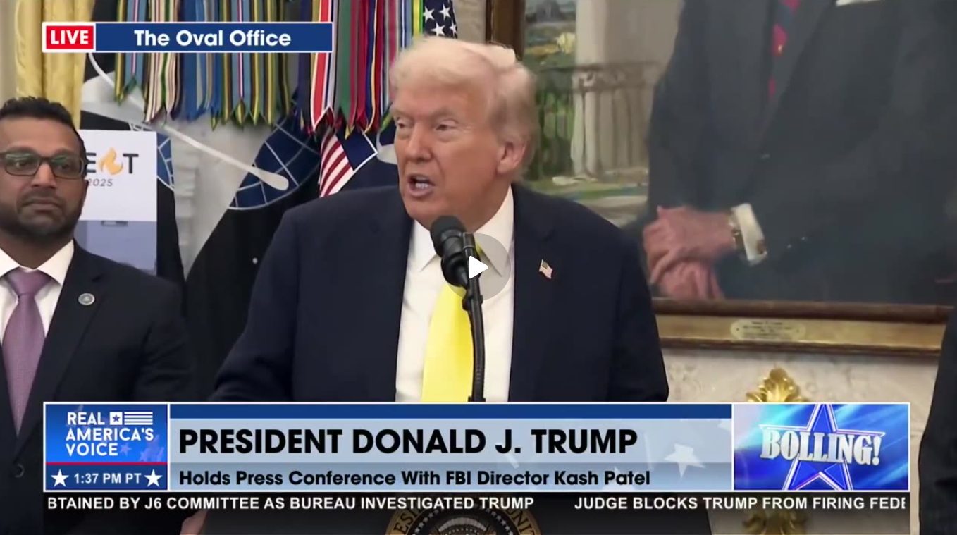 TRUMP ON THE WEAPONIZATION OF THE BIDEN DOJ