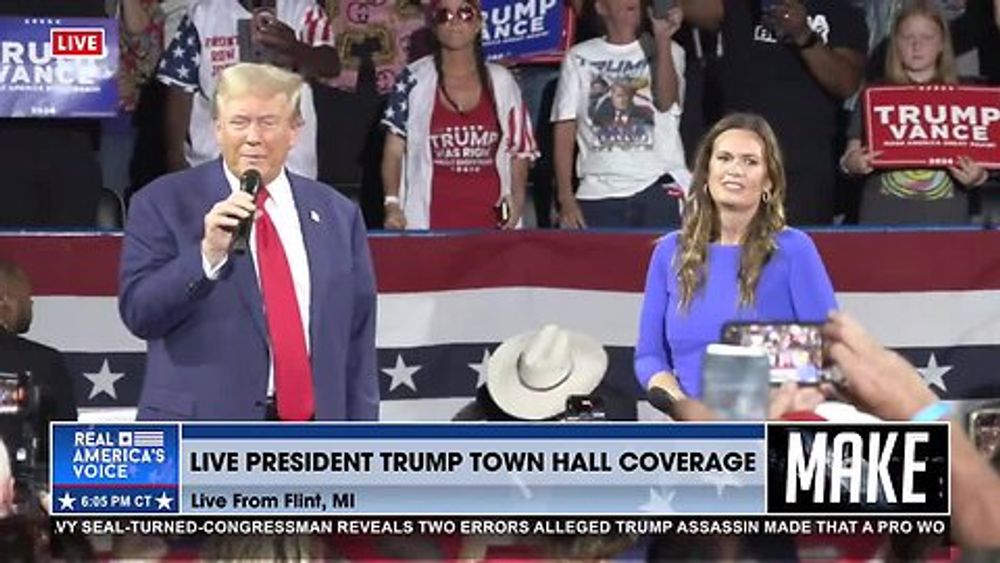 TRUMP APPROACHES THE STAGE FOR HIS VICTORY SPEECH