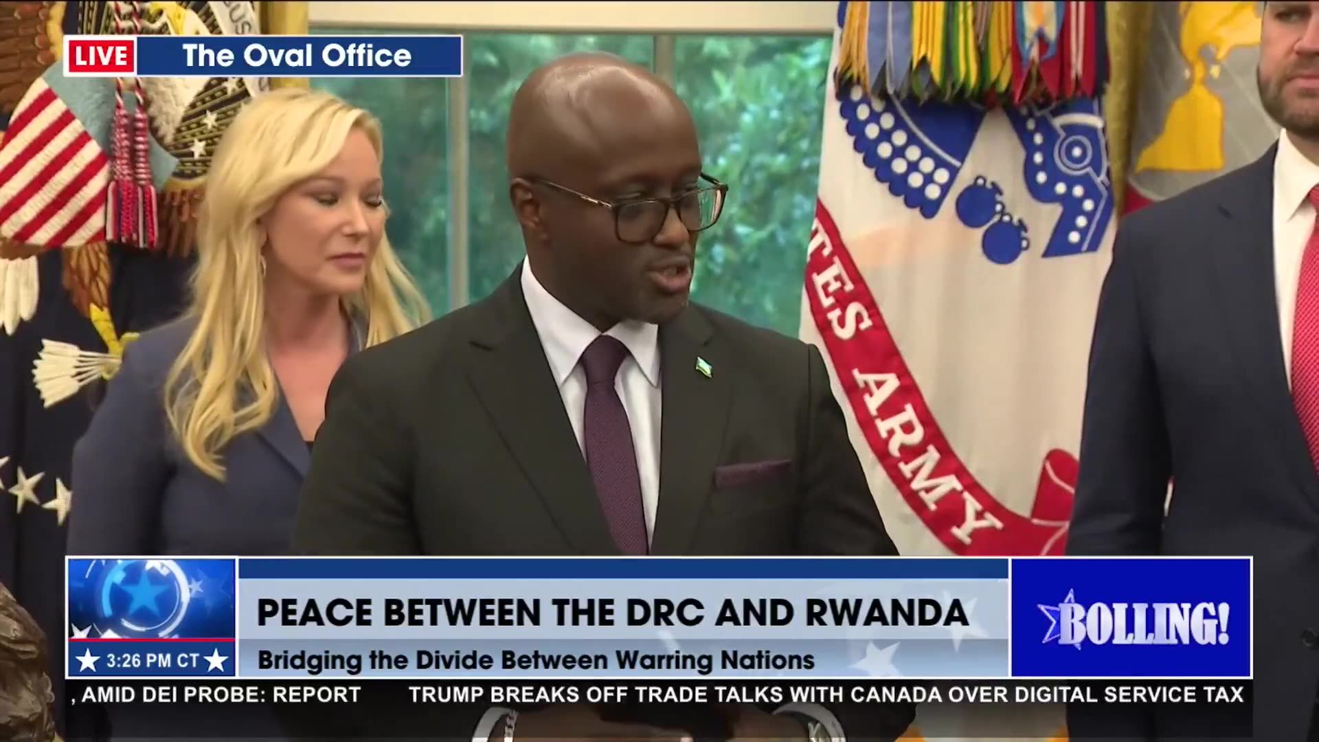RWANDAN FOREIGN MINISTER THANKS PRESIDENT TRUMP
